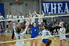 VB vs MHC  Wheaton Women's Volleyball vs Mount Holyoke College. - Photo by Keith Nordstrom : Wheaton, Volleyball, VB